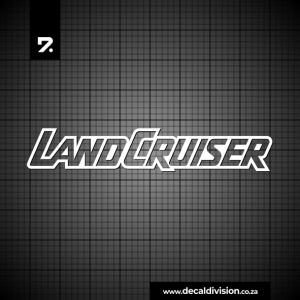 Toyota Landcruiser Logo Sticker - Outline